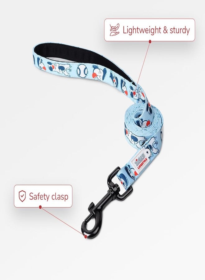 Zigly Lifestyle Doodle Dog Leash-Blue | Durable Long Leash for Dogs | Comfortable Grip, Stylish Printed Ltraining Leash for Daily Walks - Image 2